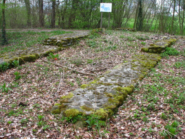 Mauerreste des Stätdchens Glanzenberg.