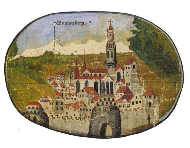 Glanzenberg auf dem Plan von 1727 im Kloster Fahr von Jacob Schäppi.
