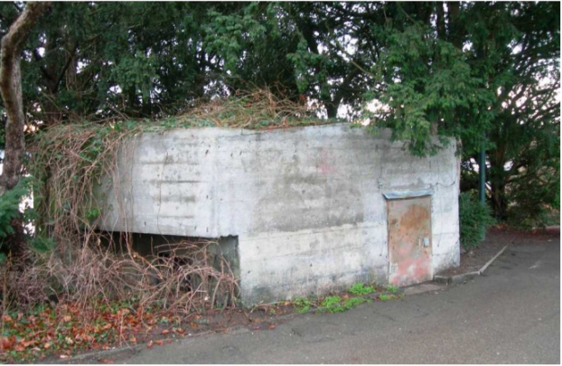 Am Mythenquai standen einmal sehr viele Bunker wie dieser.